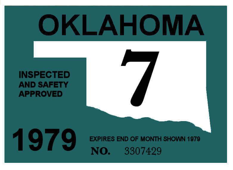 (image for) 1979 Oklahoma Inspection Sticker